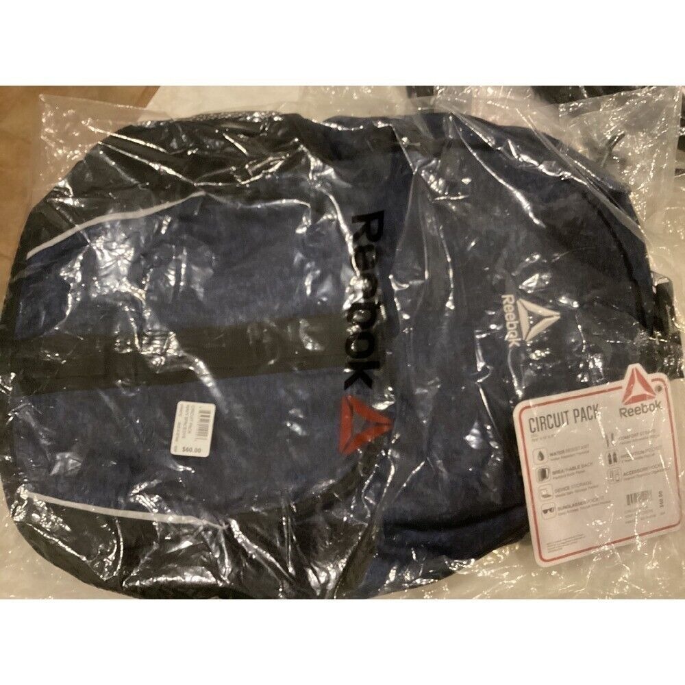 Reebok Circuit Pack Backpack Gym School Travel Bag Heather Blue - Picture 2 of 7
